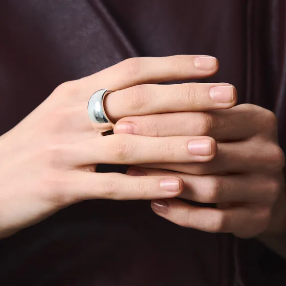 Кольцо из серебра Loop — модель fu76w2v