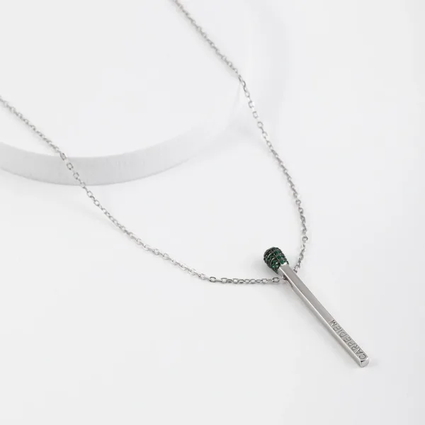 Колье из серебра с фианитами — арт. 000-349552