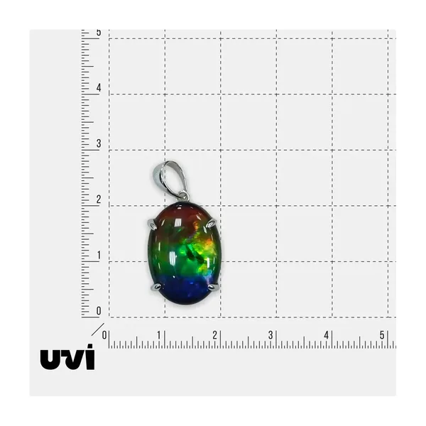 Серебряная подвеска с аммолитом — арт. 10423-000126