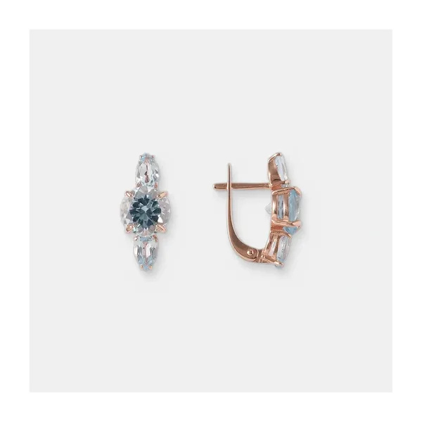 Серебряные серьги с топазами — арт. 10522-006431