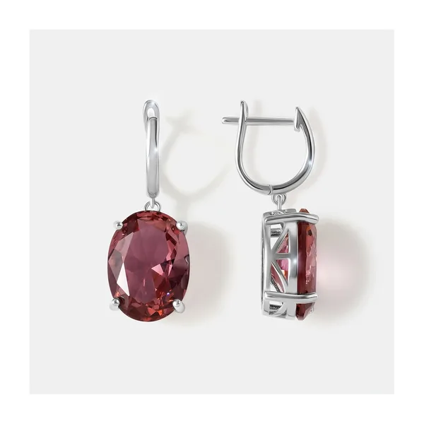 Серебряные серьги с султанитами — арт. 10522-003425
