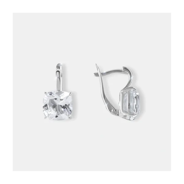 Серебряные серьги с горным хрусталем — арт. 10522-005569