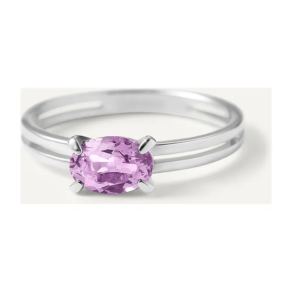 Серебряное кольцо с аметистом