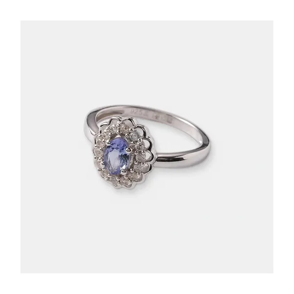Серебряное кольцо с танзанитом — арт. 10322-005774