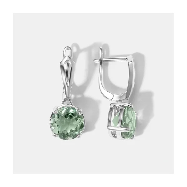 Серебряные серьги с флюоритами — арт. 10522-002287