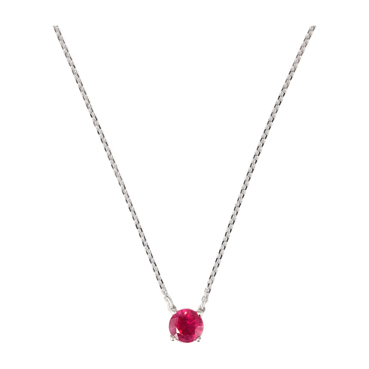 Колье из белого золота с подвеской-рубином Herald Percy Diamonds Poison Drop — модель k5x81da