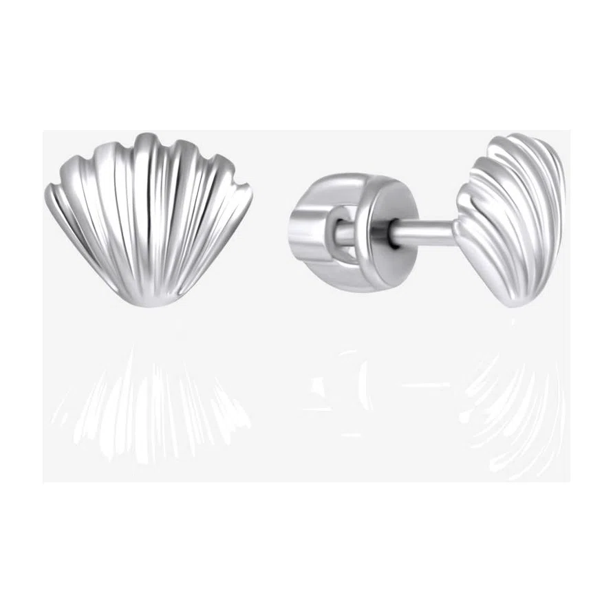 Серьги гвоздики из серебра