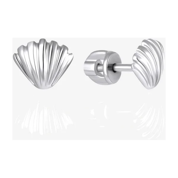 Серьги гвоздики из серебра — арт. 000-403115