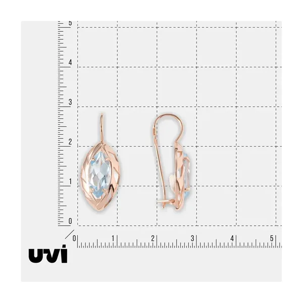 Серебряные серьги с топазами — арт. 10522-005863