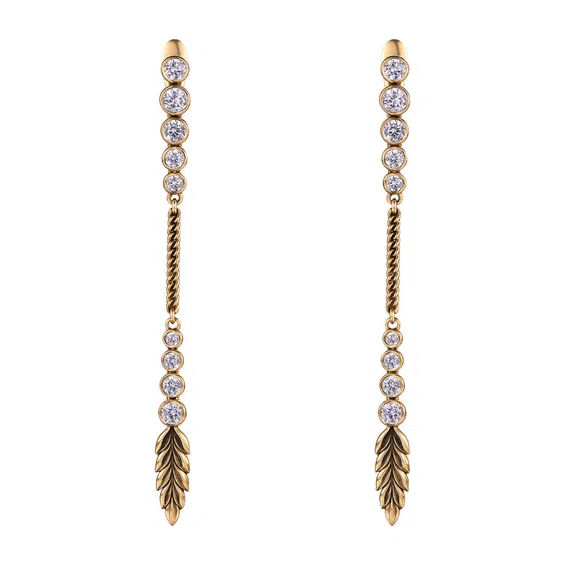 Серьги SPIGHETTA с фианитами Fiore di Firenze Poison Drop — модель dkr8tu2