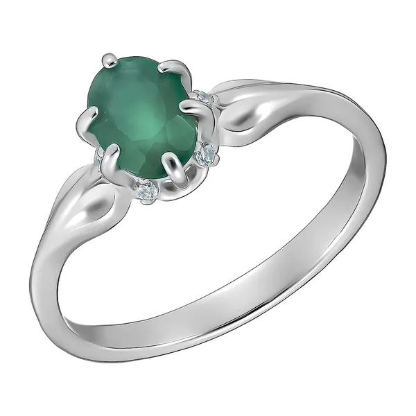Серебряное кольцо с агатом