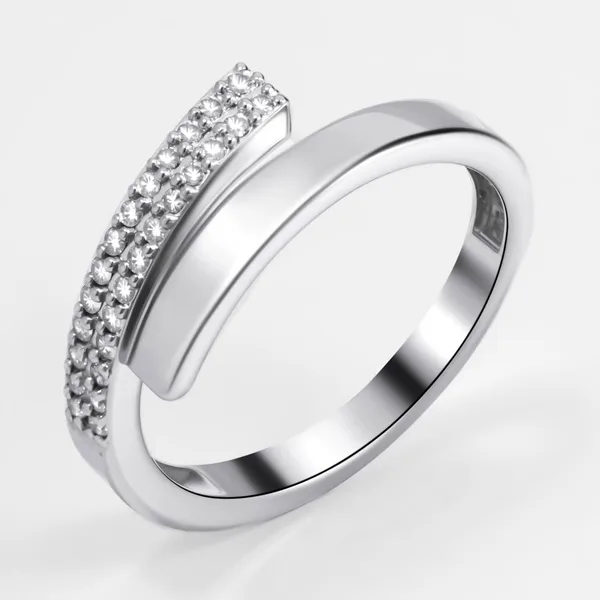 Кольцо из серебра с фианитами — арт. 000-399180