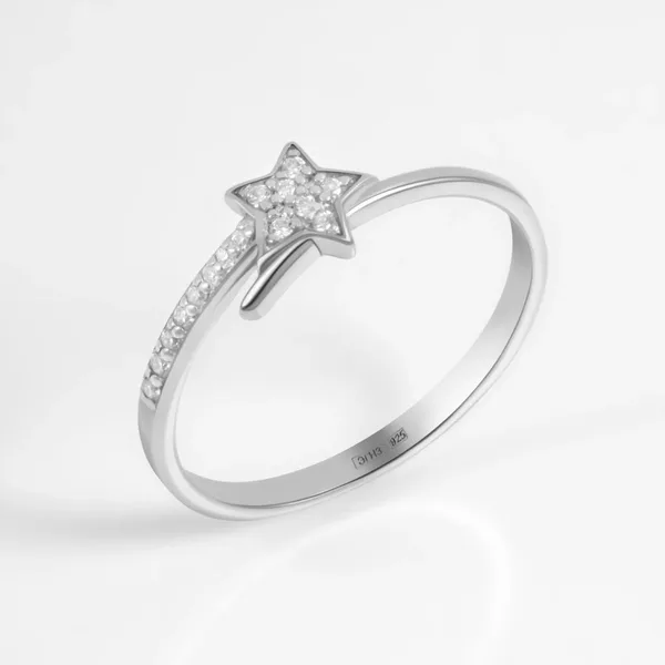Кольцо из серебра с фианитами — арт. 000-358888
