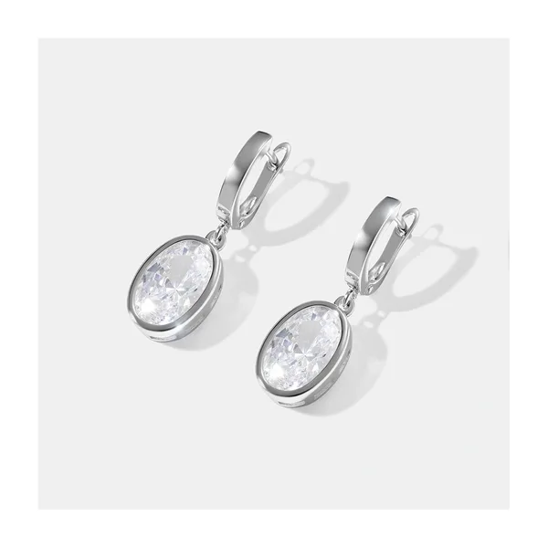 Серебряные серьги с кубическим цирконием — арт. 10523-000217