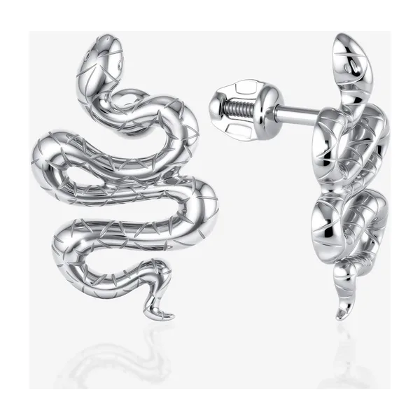Серьги гвоздики из серебра — арт. 000-400279