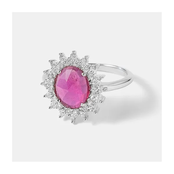 Серебряное кольцо с рубином — арт. 10321-001526