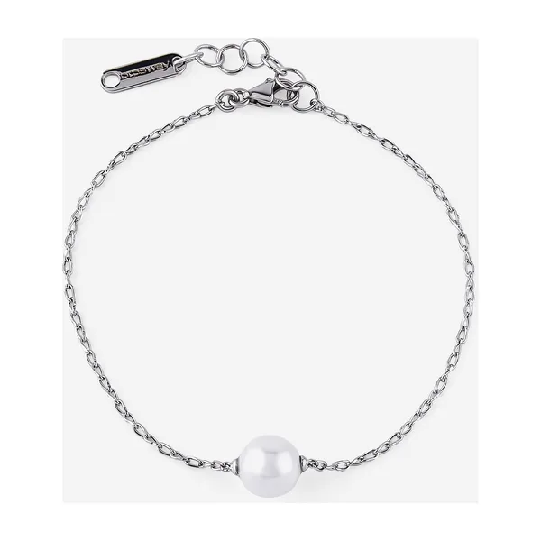 Браслет из серебра с искусственным жемчугом INFINITE WHITE — модель 39a2d3r