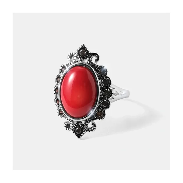 Серебряное кольцо с кораллом — арт. 10322-005951