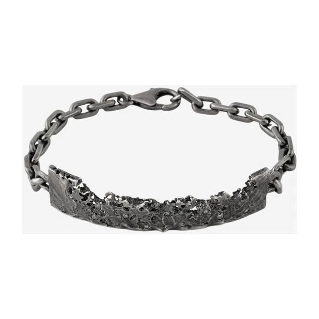 Браслет из черненого серебра с бриллиантами Surrender Kintsugi Jewelry Poison Drop — модель yx5f67z — фото 2