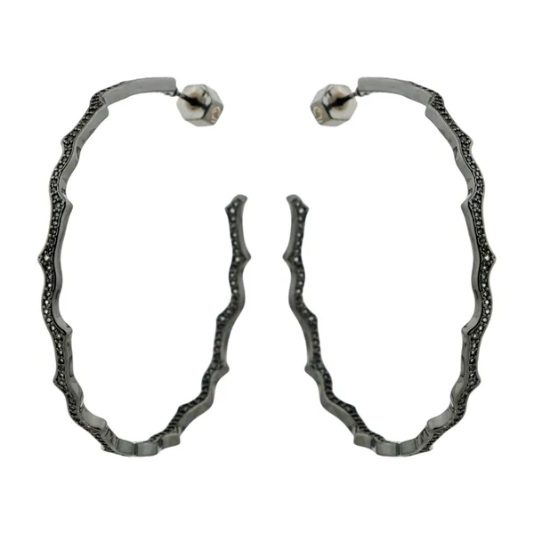 Серьги-кольца Caviar Jewellery — модель cukd8y5