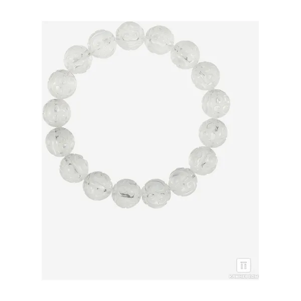 Браслет из горного хрусталя (кварца), резьба — арт. 37505