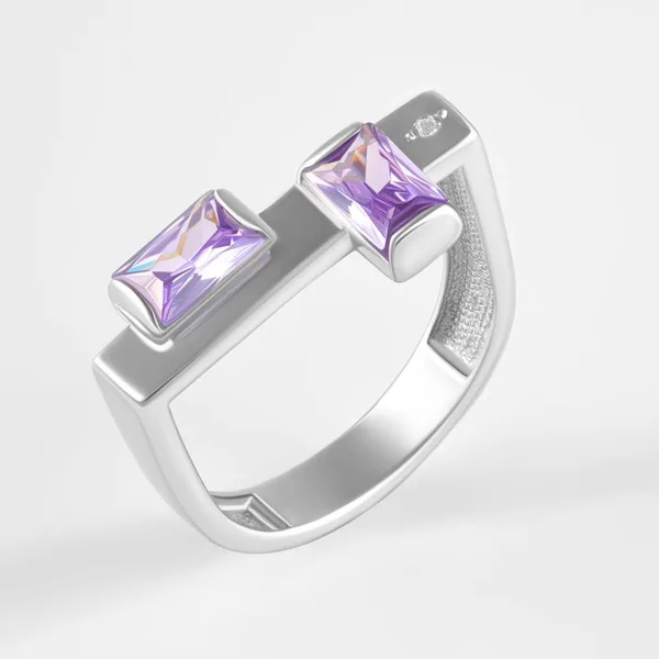 Кольцо из серебра с фианитами — арт. 000-377815