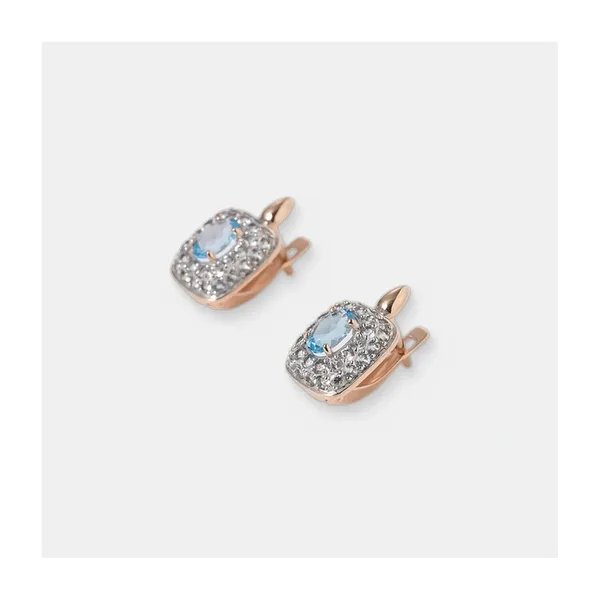 Серьги из золота с топазами Свисс — арт. 10512-000848