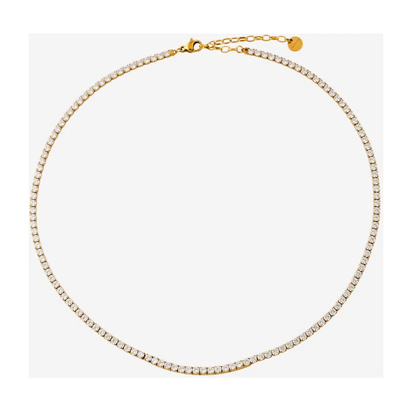 Золотистое колье с фианитами DESIDERI Brosway Poison Drop — модель wjyh445 — фото 3