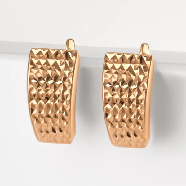 Серьги из красного золота — арт. 000-347674