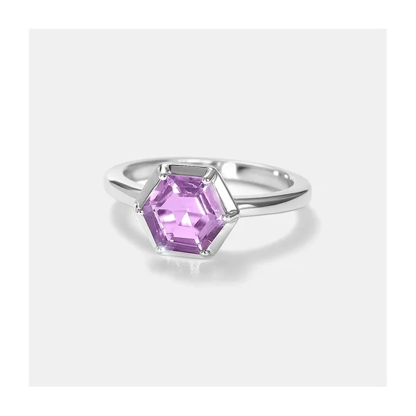 Серебряное кольцо с аметистом — арт. 1067836