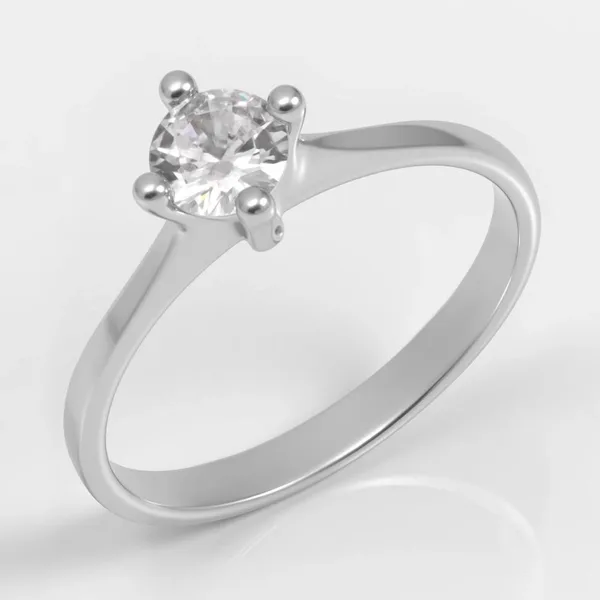 Кольцо из серебра с фианитами — арт. 000-396001