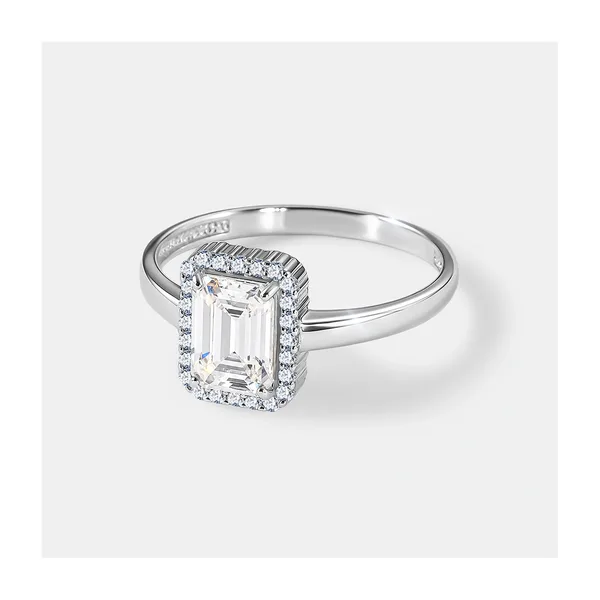 Серебряное кольцо с муассанитами — арт. 10323-000522