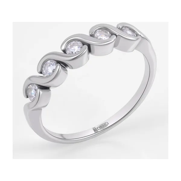 Кольцо из серебра с фианитами — арт. 000-399327