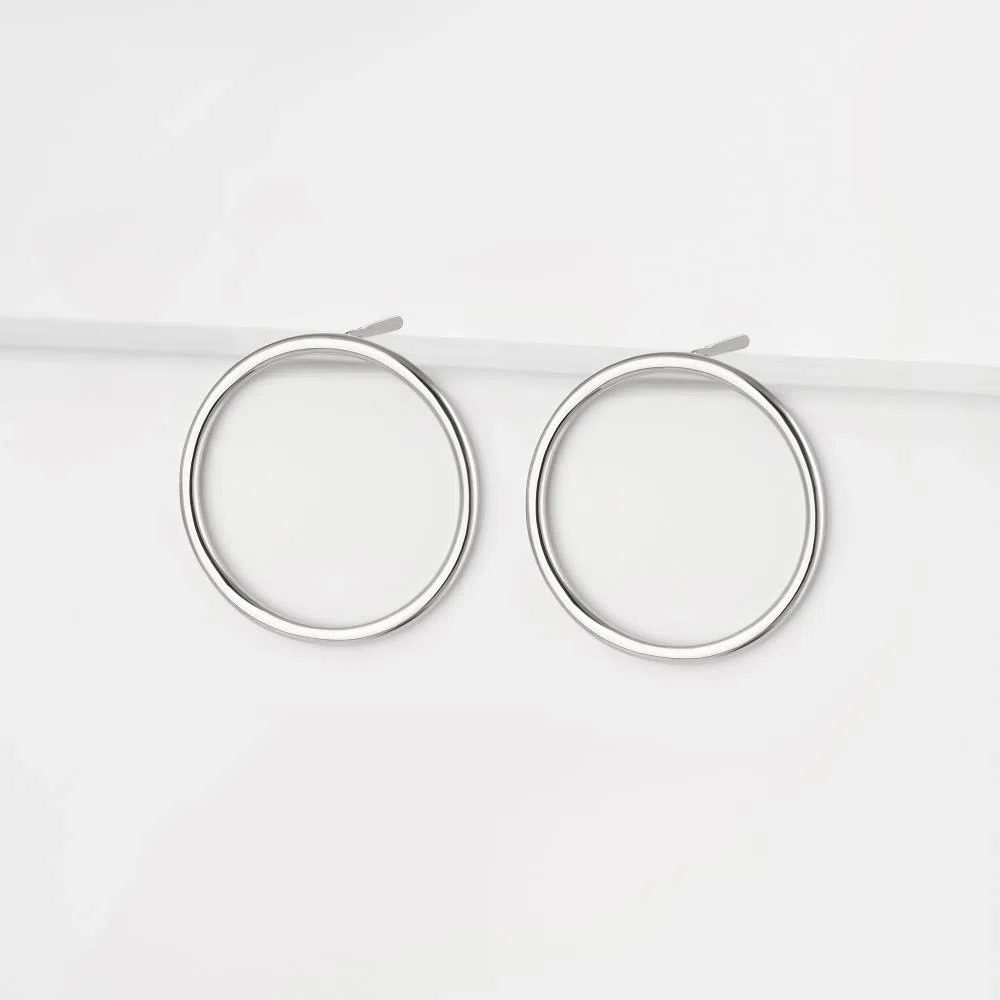 Серьги гвоздики из серебра