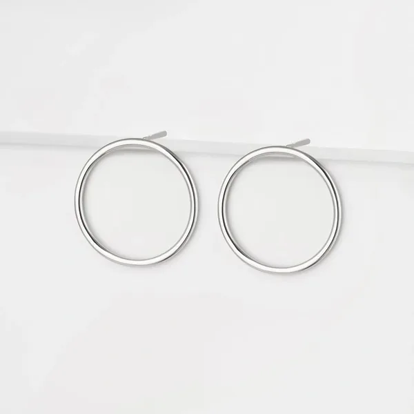 Серьги гвоздики из серебра — арт. 000-358949
