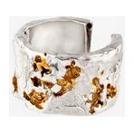 Позолоченный кафф из серебра Surrender Kintsugi Jewelry Poison Drop — модель xkfrcah