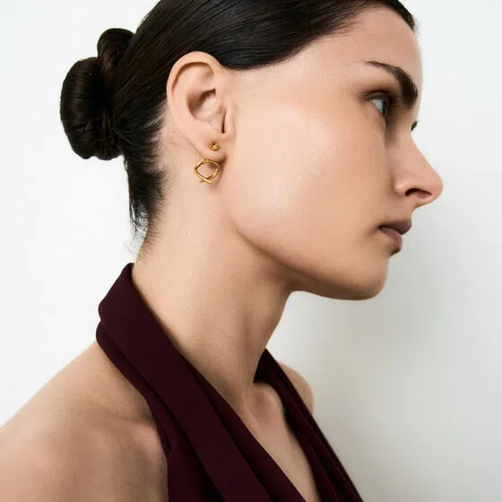 Серьги Позолоченные джекеты из серебра с цитрином Darkrain Poison Drop — модель sz4eupy — фото 2