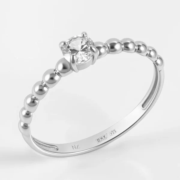 Кольцо из серебра с фианитами — арт. 000-393669