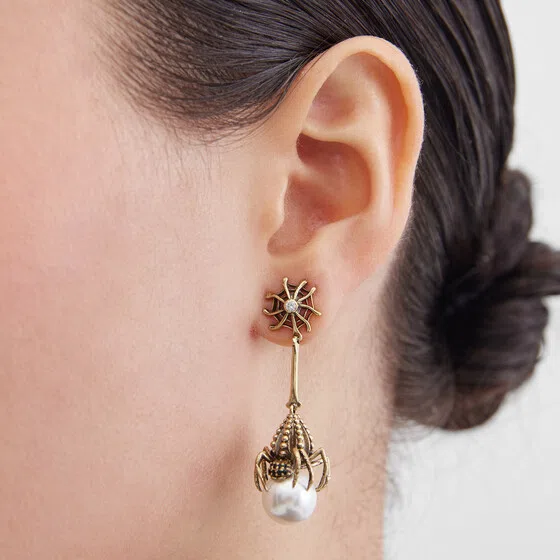 Позолоченные серьги REGNO DEI RAGNI Fiore di Firenze Poison Drop — модель i1phdzx — фото 2