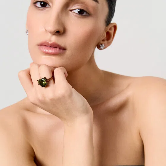 Кольца с крупной вставкой Dzhanelli Jewellery Poison Drop — модель 51ydexa — фото 2