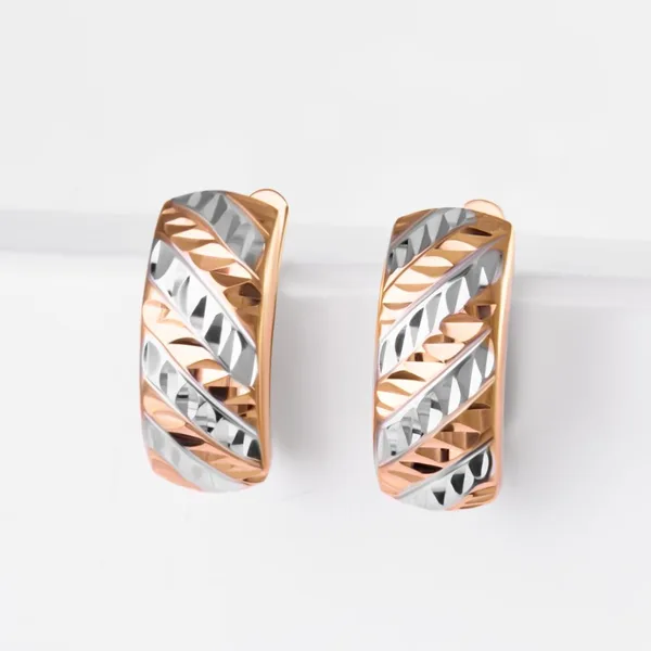 Серьги из красного золота — арт. 000-375762