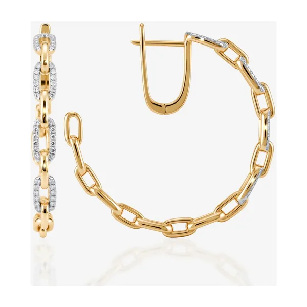 Серьги из желтого золота — арт. 000-408310