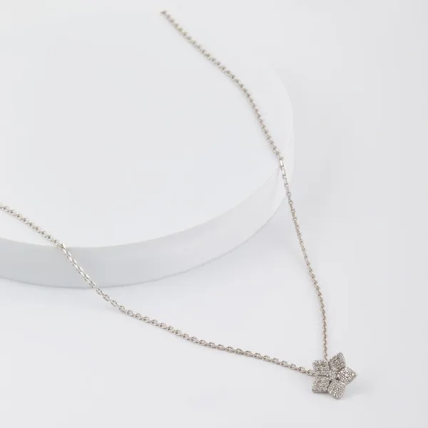 Колье из серебра с фианитами — арт. 000-362520