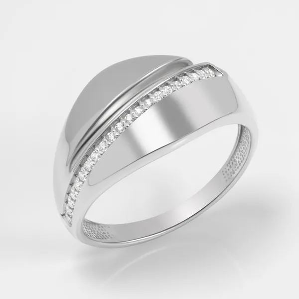 Кольцо из серебра с фианитами — арт. 000-381649