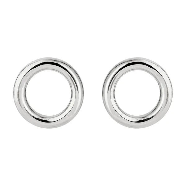 Серьги-бублики из серебра — модель a0kr8zp