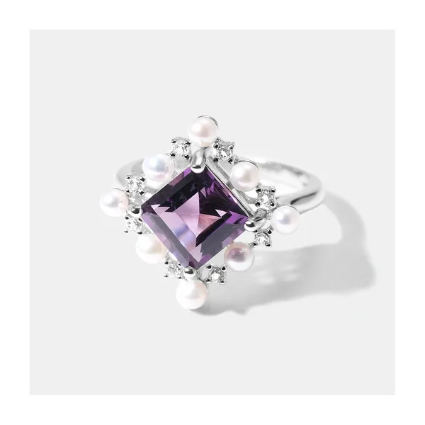 Серебряное кольцо с аметистом — арт. 10322-003217