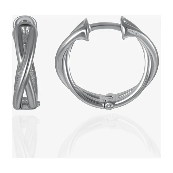Серьги конго из серебра — арт. 000-386746