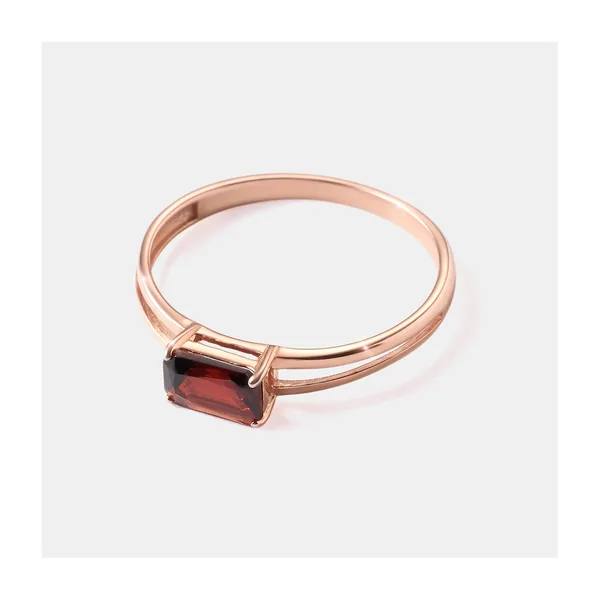 Серебряное кольцо с гранатом — арт. 10322-005915