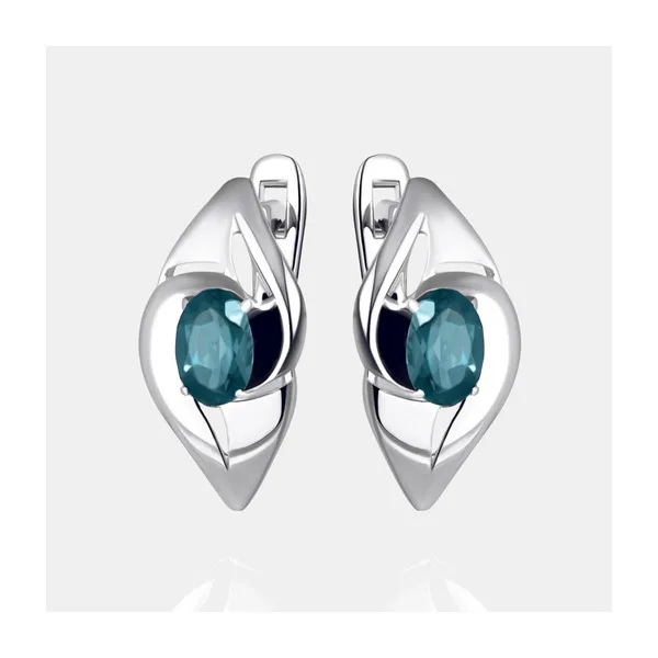 Серьги из серебра с топазами — арт. 000-397916