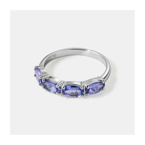 Серебряное кольцо с танзанитами — арт. 10322-006041